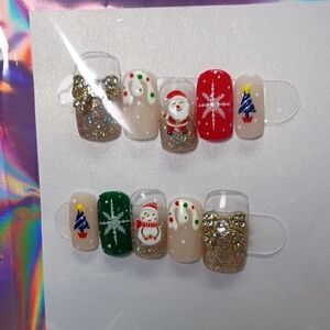 Festive Christmas Nail Art Set